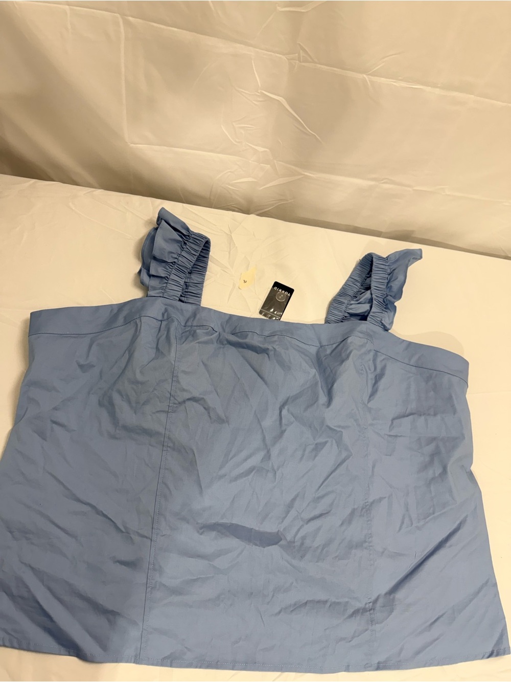 torrid Light Blue Ruffle Strap Chemise Top